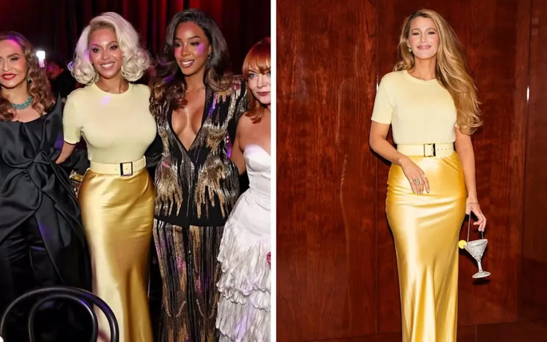 Blake Lively Emulates Beyoncé in Bright Yellow Outfit at ‘Another Simple Favor’ After-Party